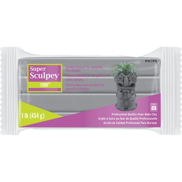 Super Sculpey Firm Grey Clay