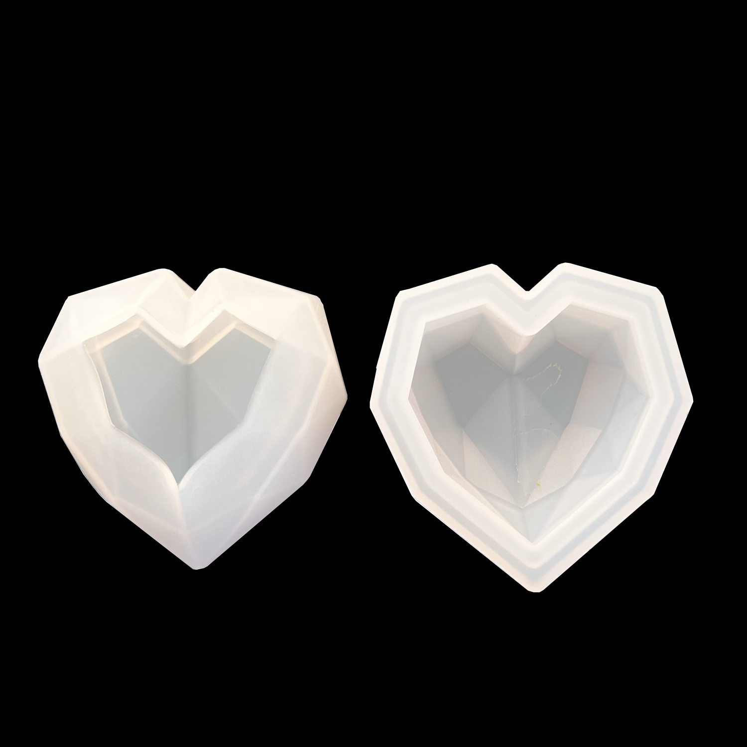 Silicone Mould Heart Box 74x75mm