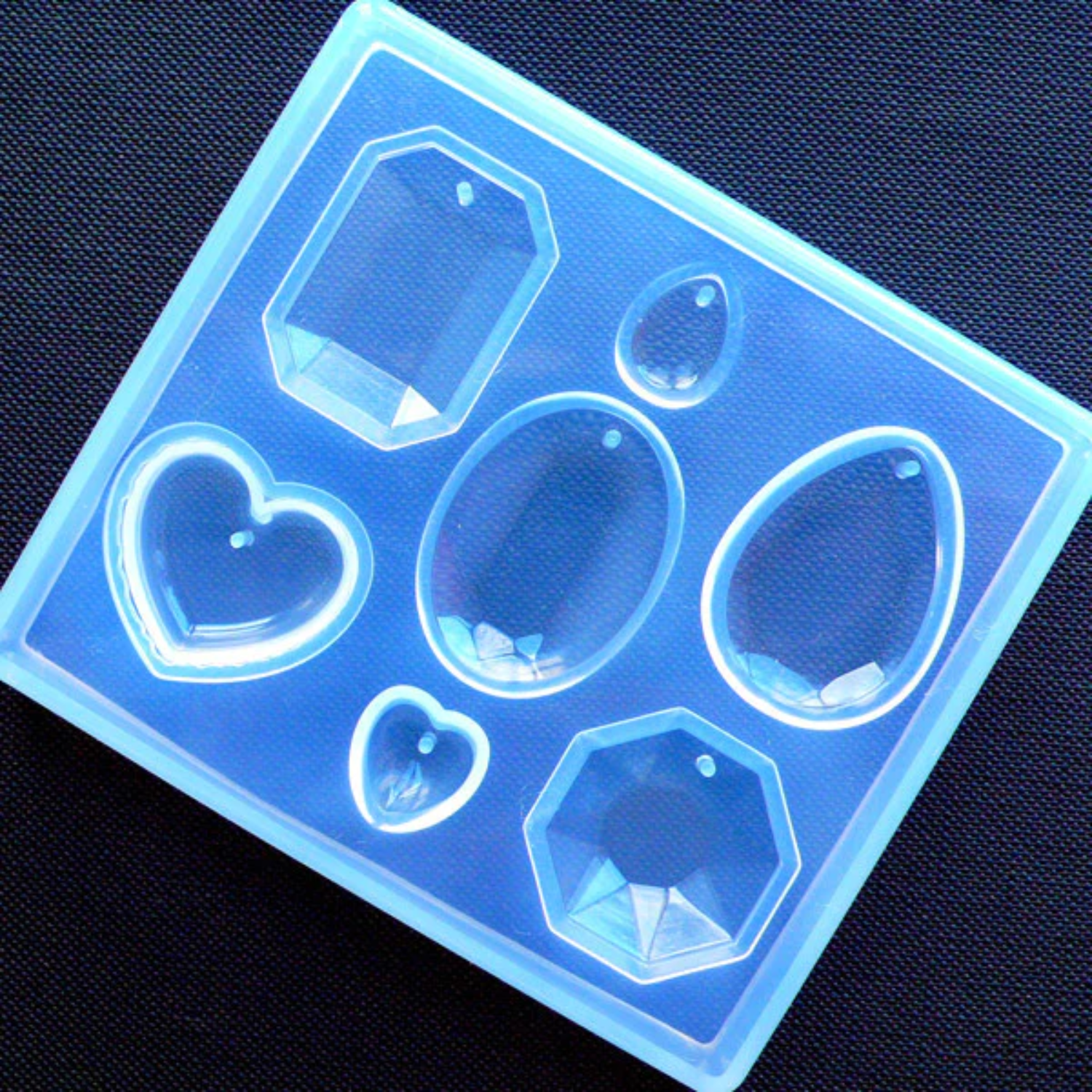 Faceted 7 Cavity Silicone Mould