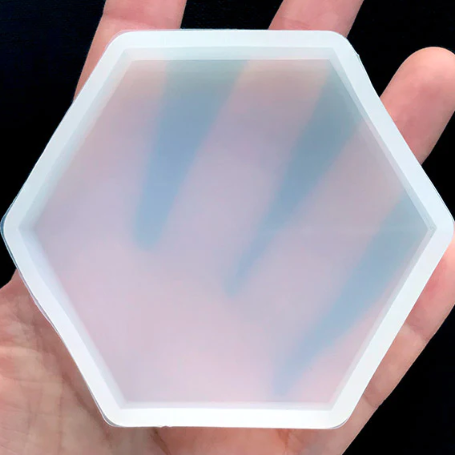 Silicone Mould Hex Coaster 75x65mm