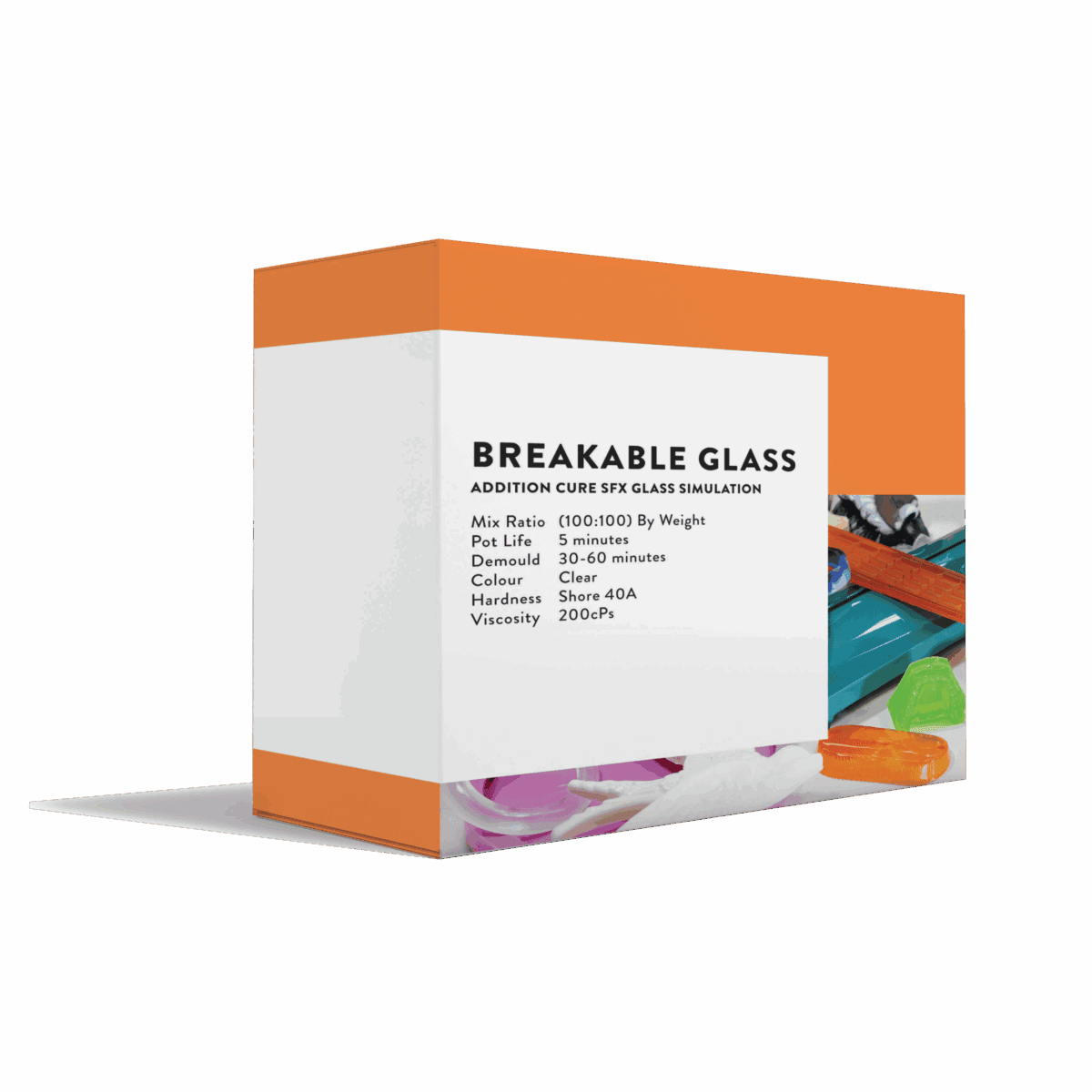 SR-BG-S_1 Breakable Glass Silicone Rubber