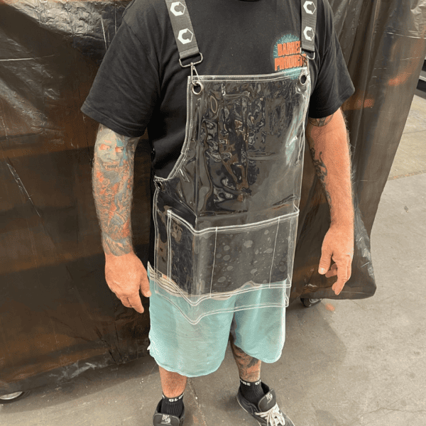 TPU Apron Clear w/ Black Straps