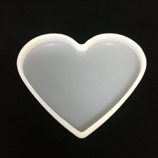 Silicone Mould Heart Coaster 150 x 125mm